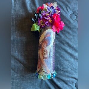 Marilyn Monroe Upcycled Bottle Art